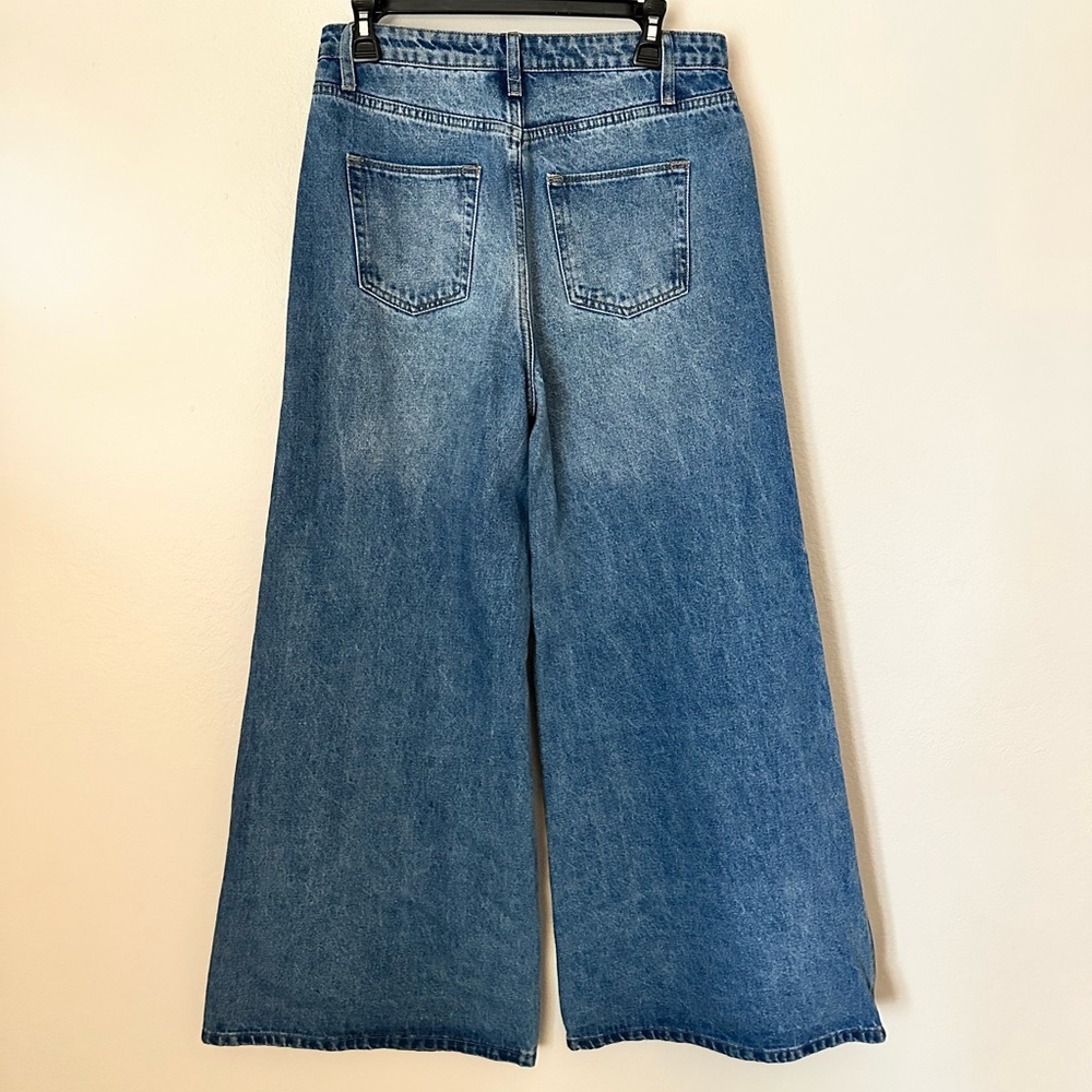 By Together Ultra Wide-Leg High-Rise Jeans in Denim Blue - Picture 3 of 4